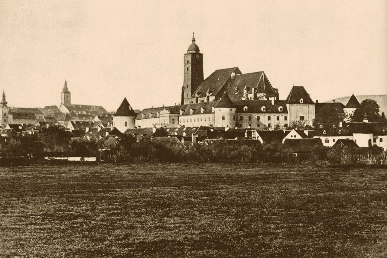 Panorama. XIX. st pogled na Kaptol sa starom katedralom